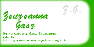 zsuzsanna gasz business card